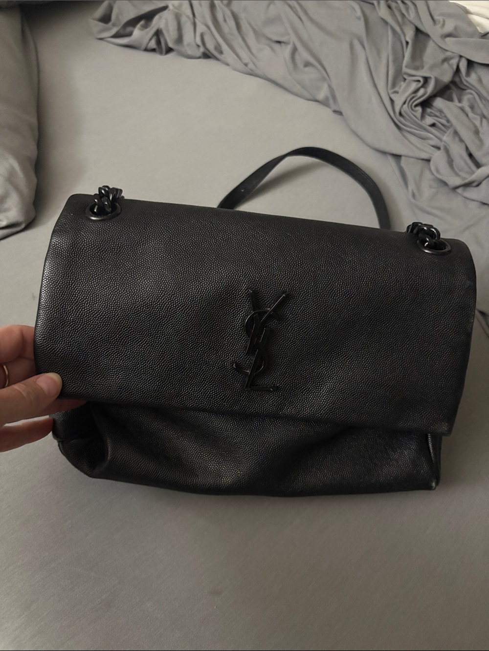 YSL West Hollywood black crossbody bag